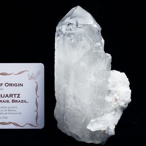 レムリアンシード 水晶 クラスター ミナスジェライス州コリント産  ※証明書付き[T143-2450]