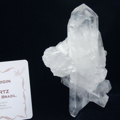 レムリアンシード 水晶 クラスター ミナスジェライス州コリント産  ※証明書付き[T143-2455]