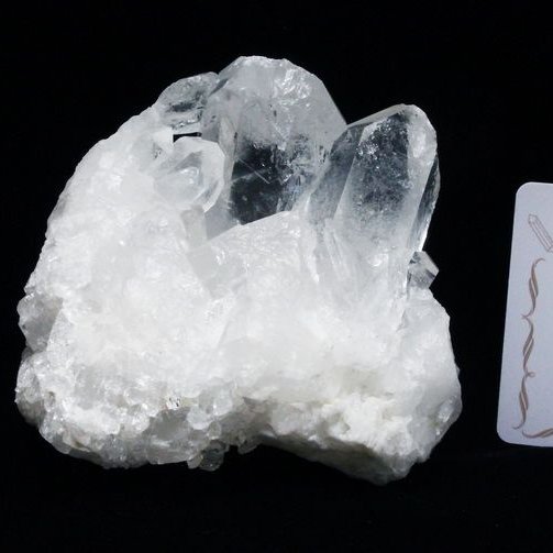 レムリアンシード 水晶 クラスター ミナスジェライス州コリント産  ※証明書付き[T143-2475]