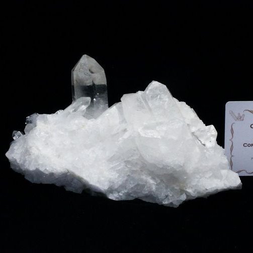 レムリアンシード 水晶 クラスター ミナスジェライス州コリント産  ※証明書付き[T143-2487]