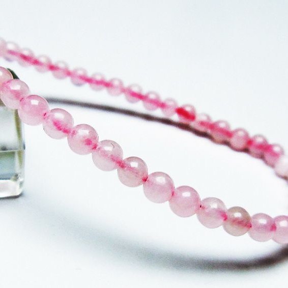 ピンクカルサイト ブレスレット 4mm [t144-8337]