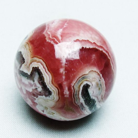 インカローズ ロードクロサイト 丸玉 35mm [T145-1719]