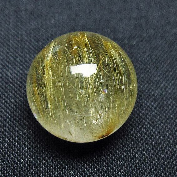 ゴールドタイチンルチル入り 水晶 丸玉 16mm [t145-2205]