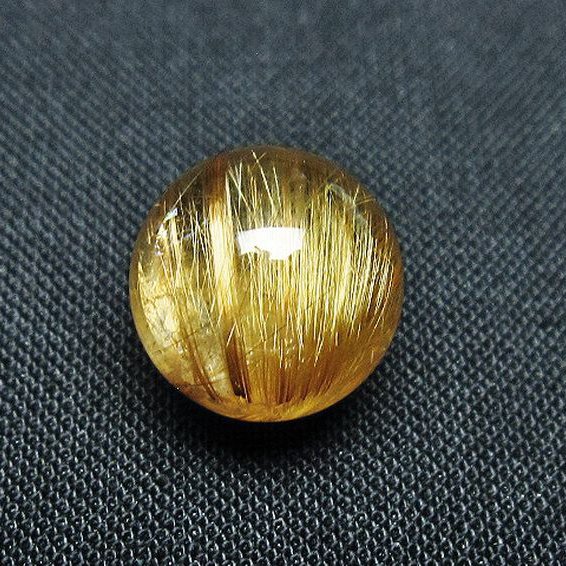 ゴールドタイチンルチル入り 水晶 丸玉 12mm [t145-2347]