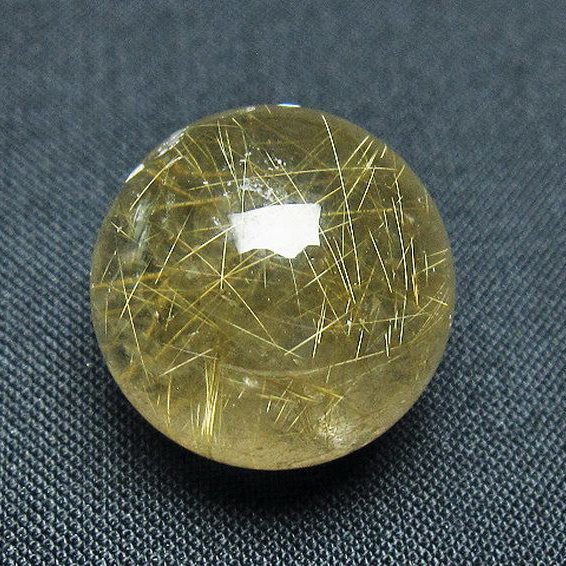 ゴールドタイチンルチル入り 水晶 丸玉 20mm [t145-2384]
