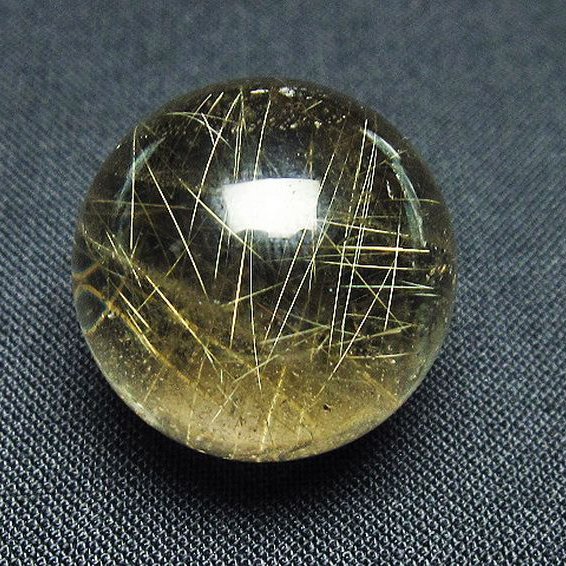 ゴールドタイチンルチル入り 水晶 丸玉 22mm [t145-2411]