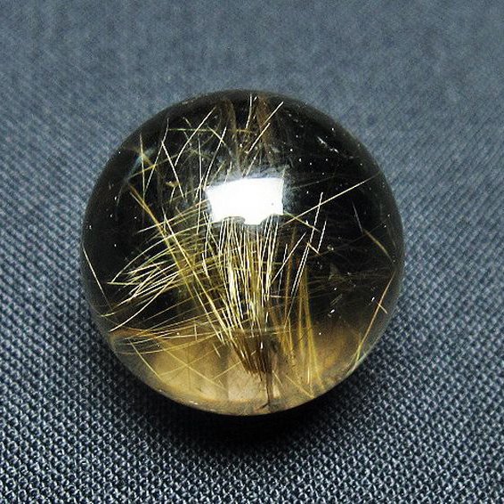 ゴールドタイチンルチル入り 水晶 丸玉 20mm [t145-2465]