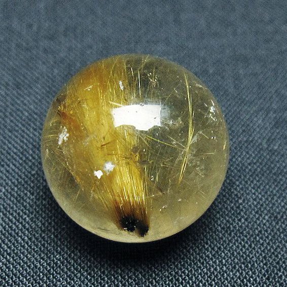 ゴールドタイチンルチル入り 水晶 丸玉 20mm [T145-2474]