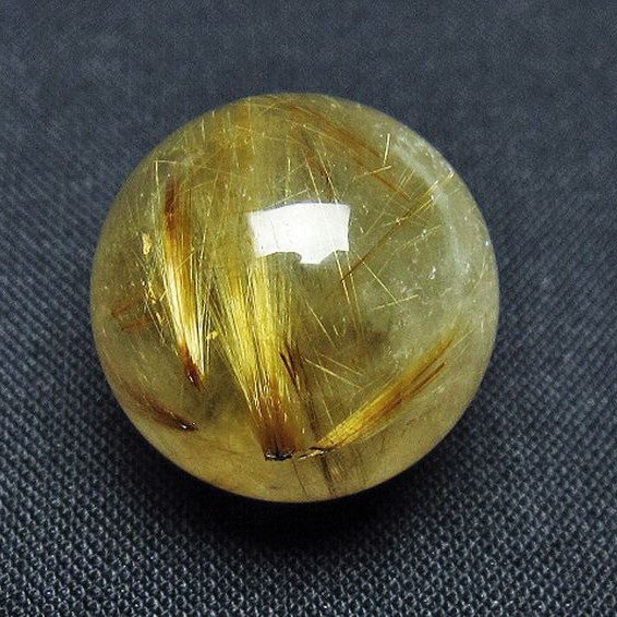 ゴールドタイチンルチル入り水晶丸玉20mm