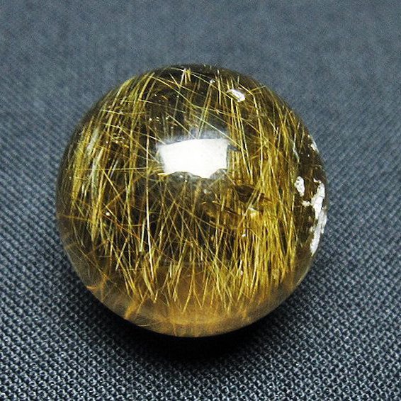 ゴールドタイチンルチル入り 水晶 丸玉 20mm [t145-2526]