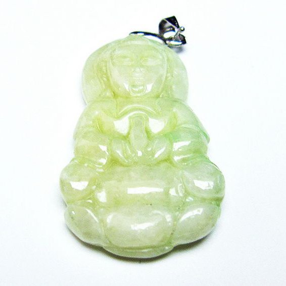 糸魚川翡翠観音 ペンダント [T146-3314]