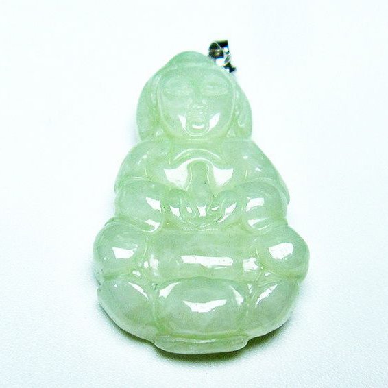 糸魚川翡翠観音 ペンダント [T146-3463]