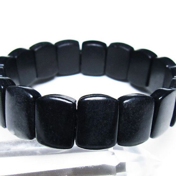 シュンガイト バングル [T147-3591]