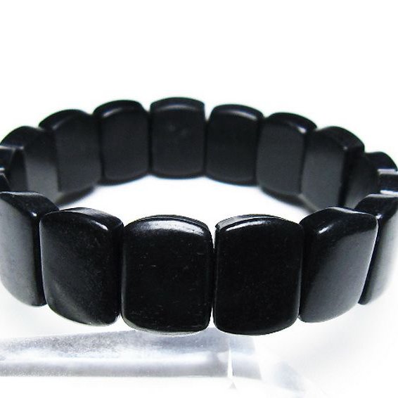 シュンガイト バングル [T147-3594]