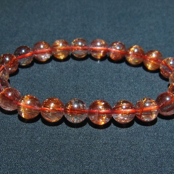 ファイナルグレード金針ルチル水晶 ブレスレット 9mm [T15-10153]