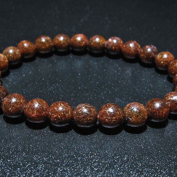 金針ルチル水晶 ブレスレット 8mm [t15-10305]