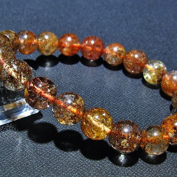 ガーデン水晶 ルチル入り  ブレスレット 10mm [T15-10417]