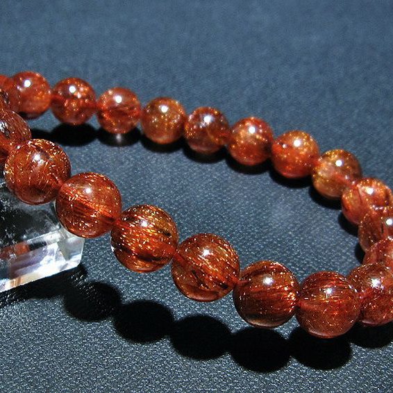 ファイナルグレード金針ルチル水晶 ブレスレット 9mm [t15-10434]