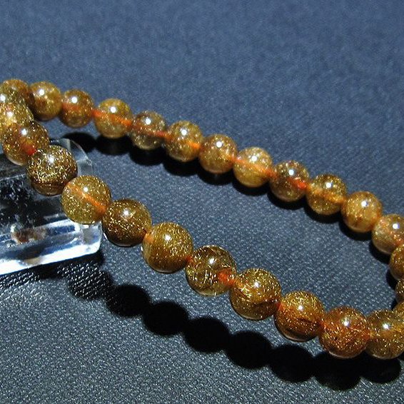 金針ルチル水晶 ブレスレット 8mm [t15-10504]