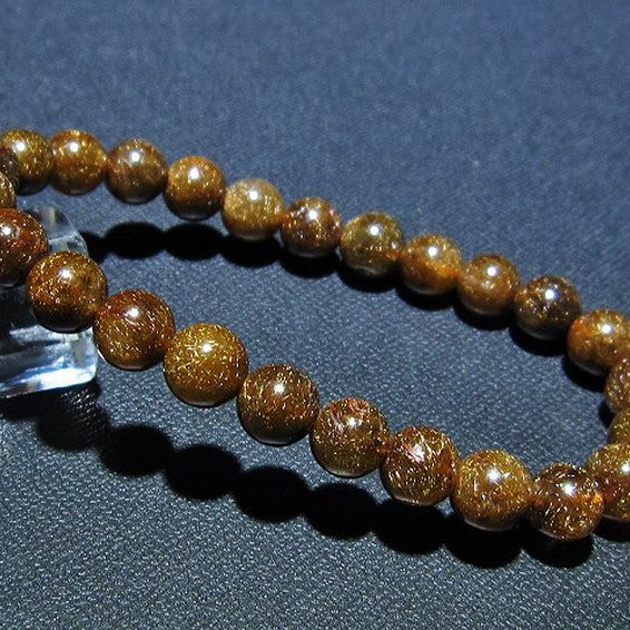 金針ルチル水晶 ブレスレット 8mm [t15-10538]