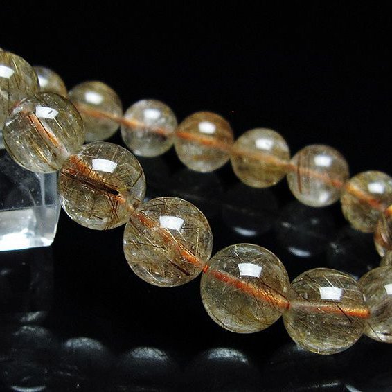 ファイナルグレード金針ルチル水晶 ブレスレット 11mm [T15-11021]