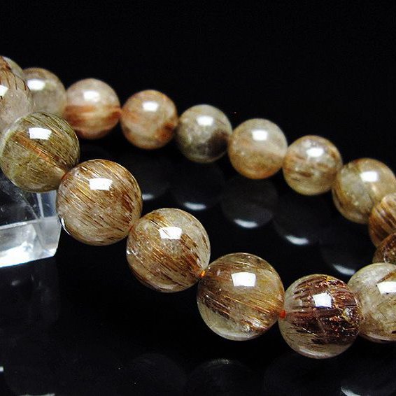 ファイナルグレード金針ルチル水晶 ブレスレット 11mm [T15-11029]