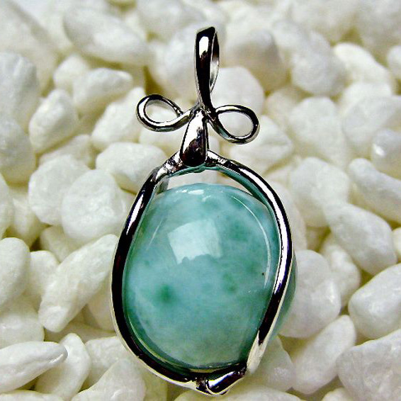 ラリマー 丸玉  ペンダント 17mm [T151-1879]