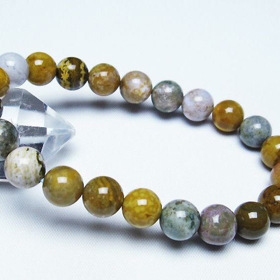 オーシャンジャスパー ブレスレット 9mm [t153-3044]