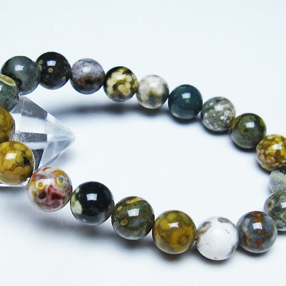 オーシャンジャスパー ブレスレット 10mm [T153-3106]