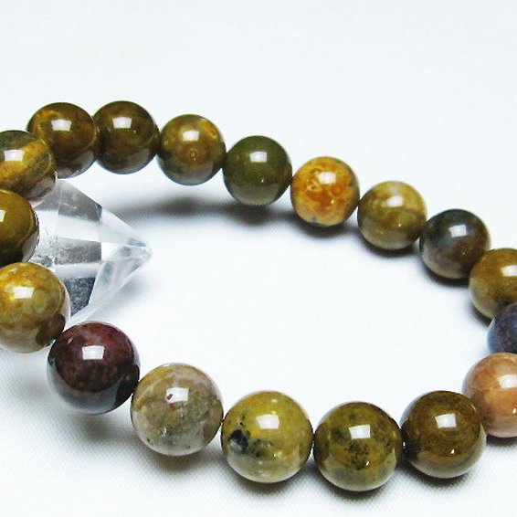 オーシャンジャスパー ブレスレット 12mm [T153-3141]