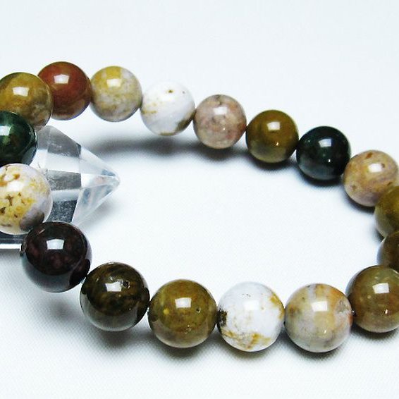 オーシャンジャスパー ブレスレット 12mm [t153-3142]