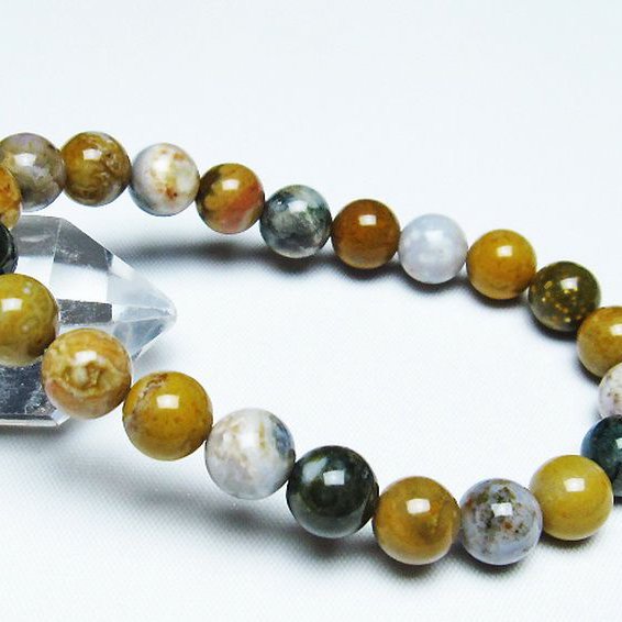 オーシャンジャスパー ブレスレット 9mm [T153-3181]