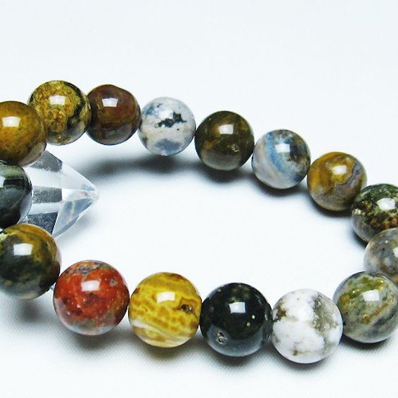 オーシャンジャスパー ブレスレット 13mm [T153-3206]