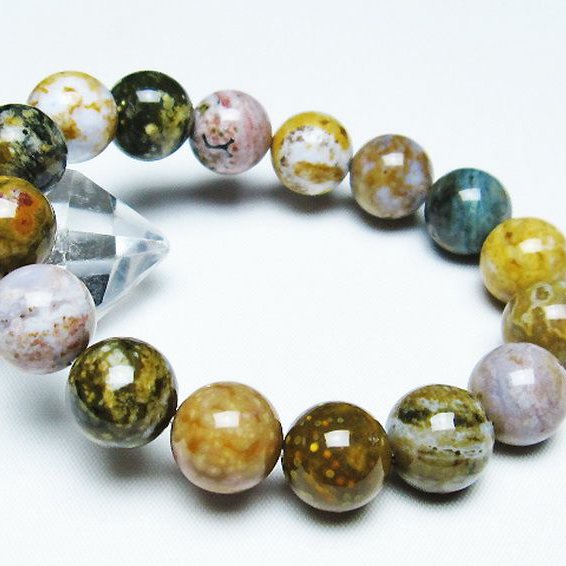 オーシャンジャスパー ブレスレット 13mm [T153-3218]