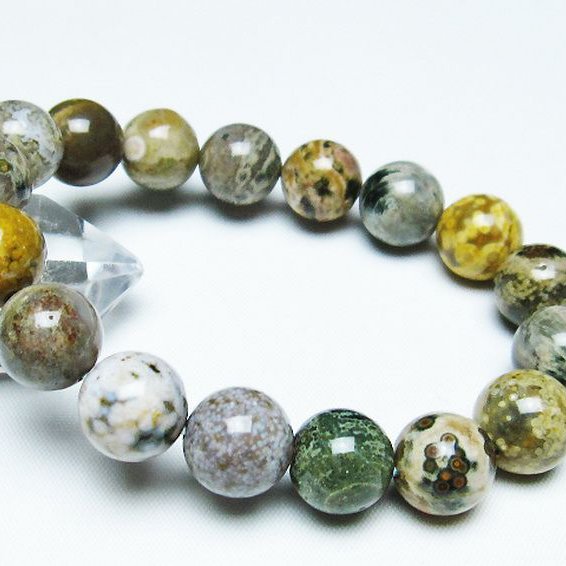 オーシャンジャスパー ブレスレット 12mm [t153-3221]