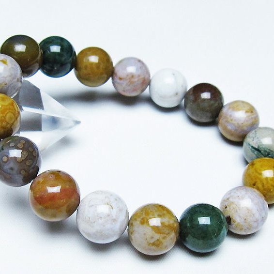 オーシャンジャスパー ブレスレット 12mm [T153-3354]