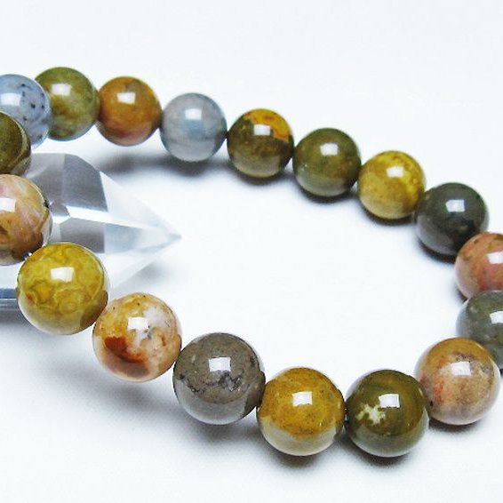 オーシャンジャスパー ブレスレット 12mm [t153-3356]