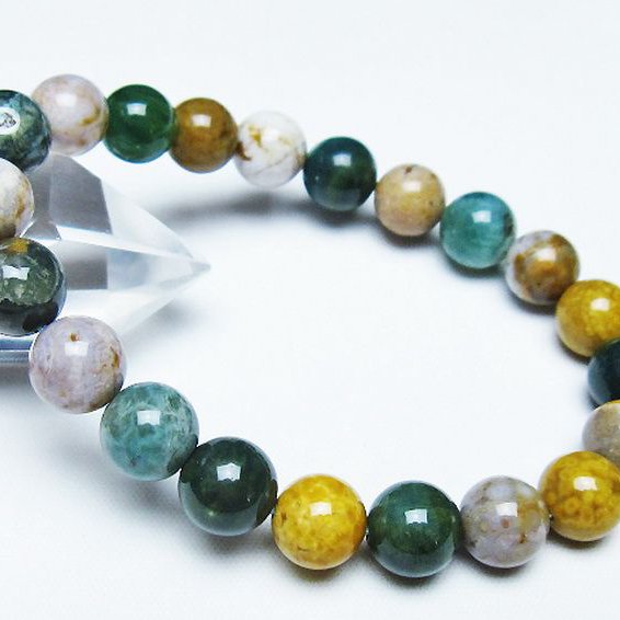 オーシャンジャスパー ブレスレット 9mm [T153-3379]