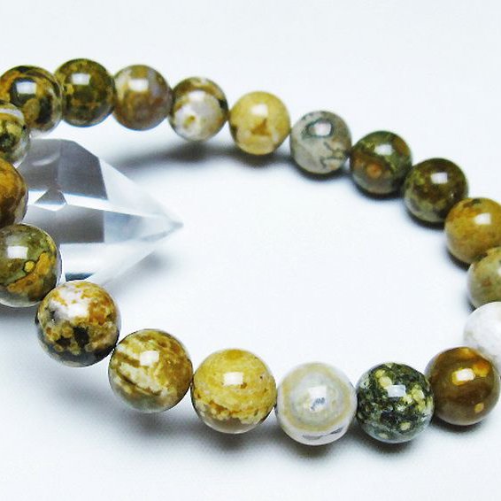 オーシャンジャスパー ブレスレット 10mm [T153-3448]