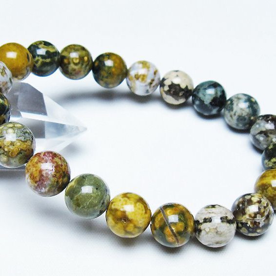 オーシャンジャスパー ブレスレット 10mm [T153-3452]