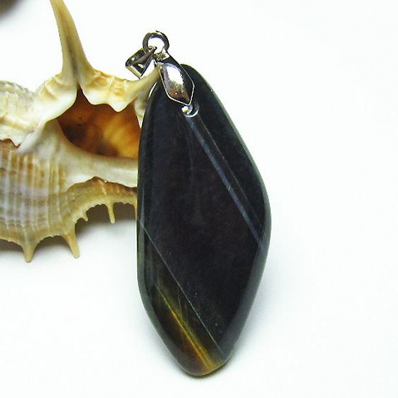 ミックスタイガーアイ ペンダント [T157-2268]