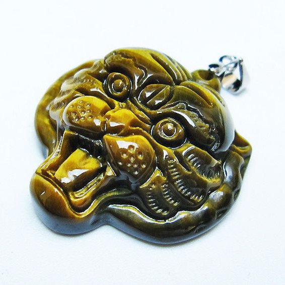 タイガーアイトラ ペンダント [T157-3063]