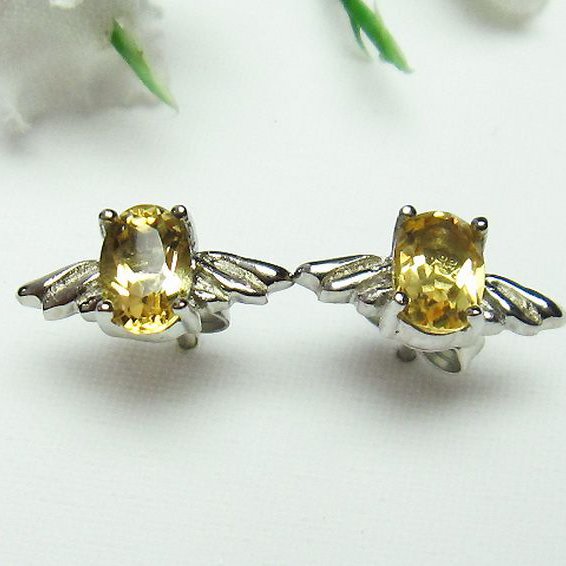 トルマリン天使ピアス