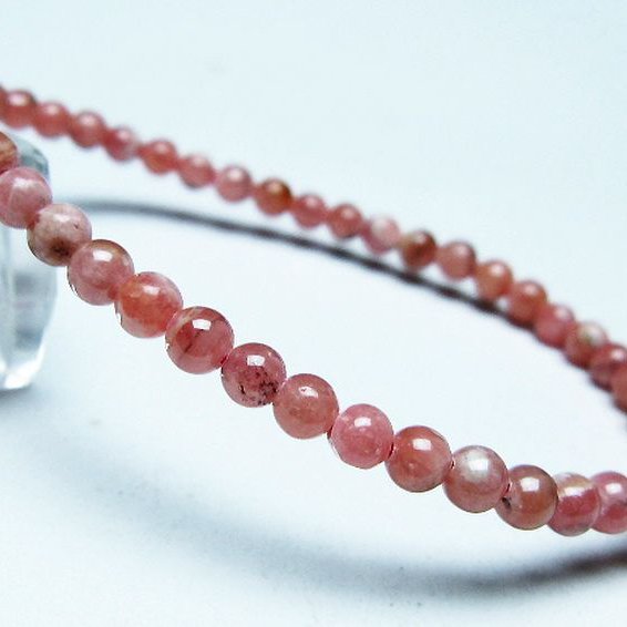 インカローズ ロードクロサイト ブレスレット 4mm [T16-15369]