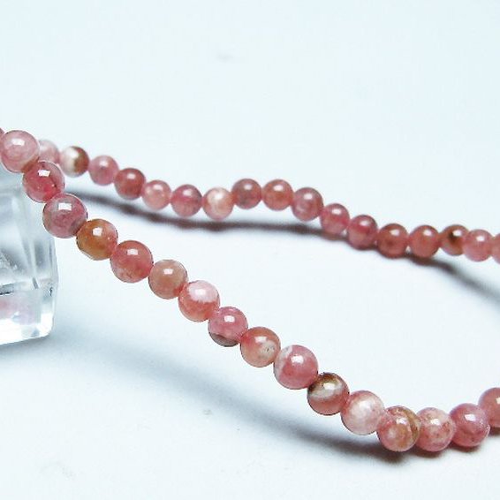 インカローズ ロードクロサイト ブレスレット 4mm [T16-15371]