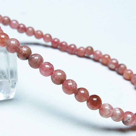 インカローズ ロードクロサイト ブレスレット 4mm [T16-15420]