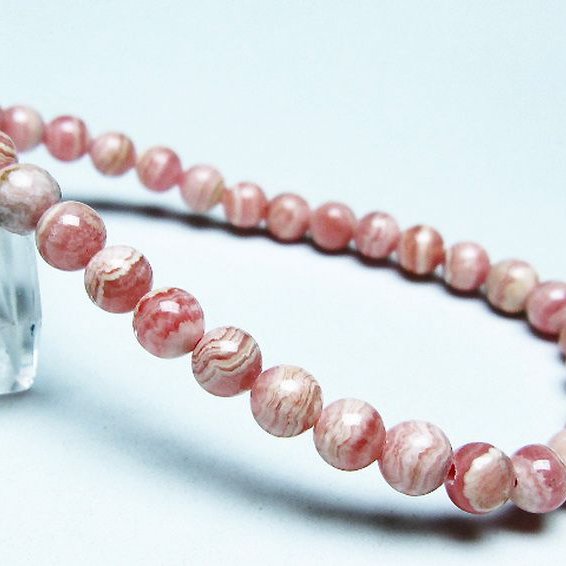 インカローズ ロードクロサイト ブレスレット 6mm [t16-15628]