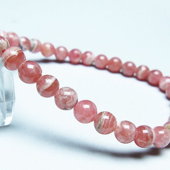 インカローズ ロードクロサイト ブレスレット 5mm [t16-15633]