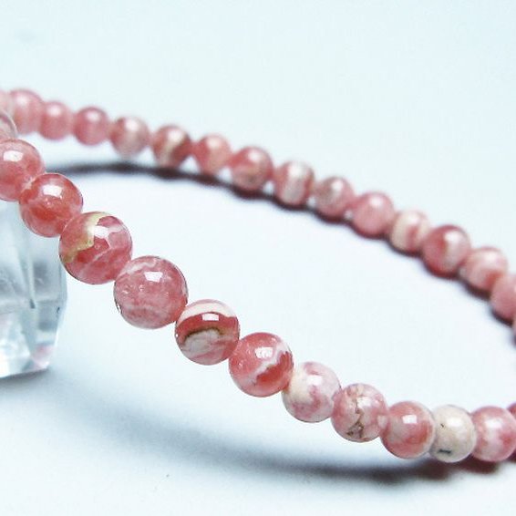 インカローズ ロードクロサイト ブレスレット 5mm [t16-15650]