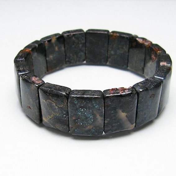 パイライト イン カルセドニー バングル [T160-1580]